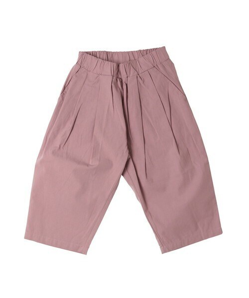 T>>2（ティーツー）の「ウエストタックパンツ（その他パンツ・キッズ・01.ベージュ/02.ピンク/03.パープル/04.グリーン/05.ブラウン/06.ネイビー/07.ブラック・90-150）」の7枚目の写真