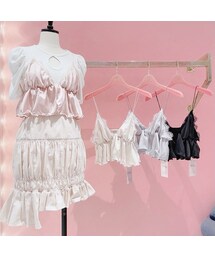 lilLilly | サテンランジェリーキャミトップス(トップス)
