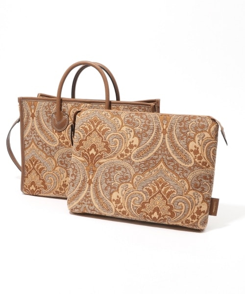 Andemiu（アンデミュウ）の「ジャガードトートⅡ（バッグ・レオパード/ブラウン/ブルー）」の11枚目の写真