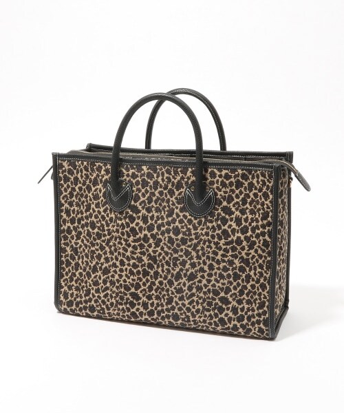 Andemiu（アンデミュウ）の「ジャガードトートⅡ（バッグ・レオパード/ブラウン/ブルー）」の7枚目の写真