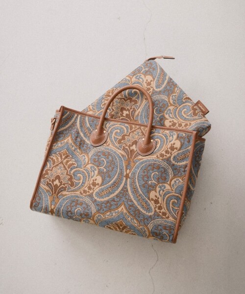 Andemiu（アンデミュウ）の「ジャガードトートⅡ（バッグ・レオパード/ブラウン/ブルー）」の3枚目の写真