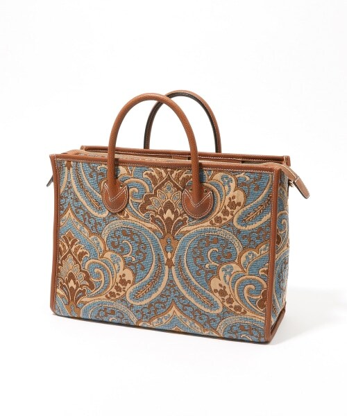 Andemiu（アンデミュウ）の「ジャガードトートⅡ（バッグ・レオパード/ブラウン/ブルー）」の6枚目の写真