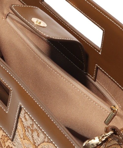 Andemiu（アンデミュウ）の「ジャガードトートⅡ（バッグ・レオパード/ブラウン/ブルー）」の16枚目の写真