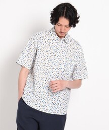 TAKEO KIKUCHI（タケオキクチ）の「コーヒーモチーフ 総柄プリント 半袖シャツ（トップス・メンズ）」
