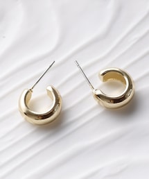 3coins | ミニワイドツヤメタルピアス(ピアス（両耳用）)