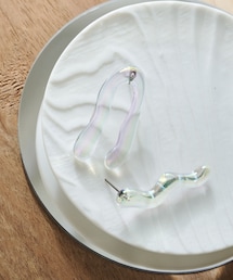 3coins | アシメクリアピアス(ピアス（両耳用）)