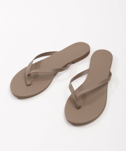 3coins（3coins）の「【EARLY SUMMER】フラットサンダル（サンダル・アイボリー/グリーン系その他/その他/ブラック・0）」の3枚目の写真