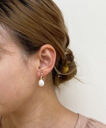 Lattice | 淡水パールイヤリング(イヤリング)