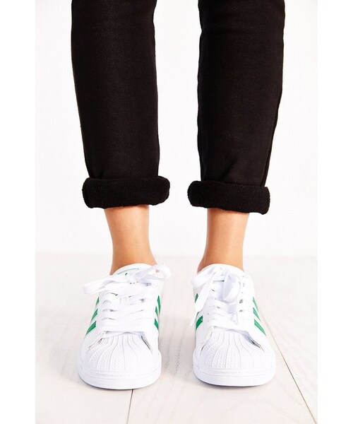 adidas（アディダス）の「Adidas Superstar 2 Sneaker（スニーカー・レディース・WHITE/GREEN/RED・5.5/4.5/6/6.5/7.5/8.5/7）」の6枚目の写真
