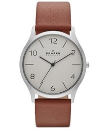 SKAGEN | Skagen 'Jorn' Leather Strap Watch, 41mm(アナログ腕時計)