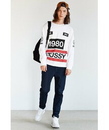 stussy ステューシー 1980s STUSSY “SHADOW MAN” Embroidery Hoodie Size XL