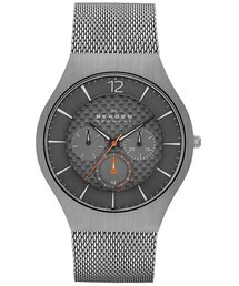 SKAGEN | Skagen 'Grenen' Multifunction Mesh Strap Titanium Watch, 41mm(アナログ腕時計)
