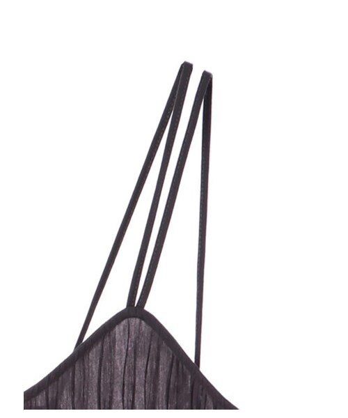 Green　Parks（グリーンパークス）の「ワッシャーカットキャミワンピース（ワンピース/ドレス・チャコールグレー/ベージュ/グリーン・F）」の4枚目の写真