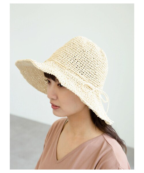 Green Parks(グリーンパークス)の「・クロシェハット(帽子・ブラック/ベージュ/ブラウン/キャメル・F)」の19枚目の写真