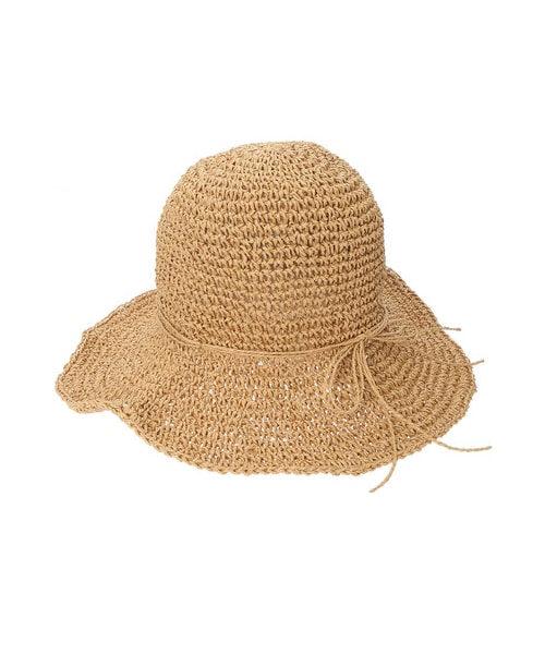 Green Parks(グリーンパークス)の「・クロシェハット(帽子・ブラック/ベージュ/ブラウン/キャメル・F)」の8枚目の写真