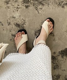 CAPRICIEUX LE'MAGE | アンクルベルトトングサンダル(その他シューズ)