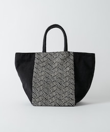 Rewde | ジャガード×キャンパストートバッグ(1R18-BA03)(トートバッグ)