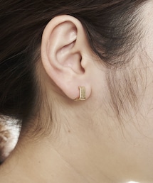 3coins | ミニスクエアワンタッチピアス(ピアス（両耳用）)