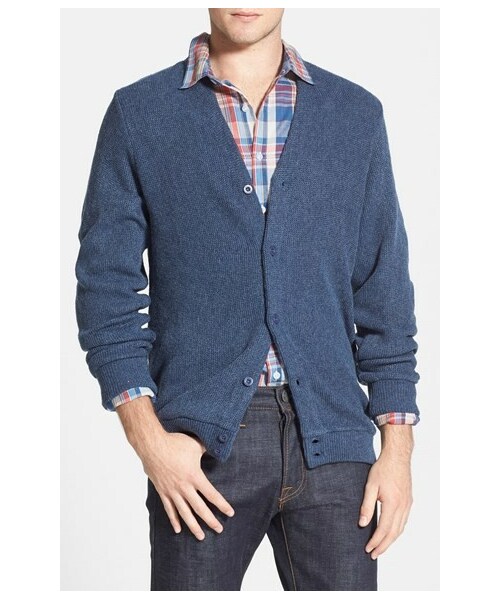 BRIXTON（ブリクストン）の「Brixton 'Miles' Cardigan Sweater（カーディガン/ボレロ・メンズ・Washed Blue・Regular Small/Regular Medium/Regular XX-Large/Regular X-Large/Regular Large）」の4枚目の写真