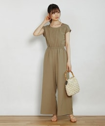 Crisp | バックリボンオールインワン[c2R2852](つなぎ/オールインワン)