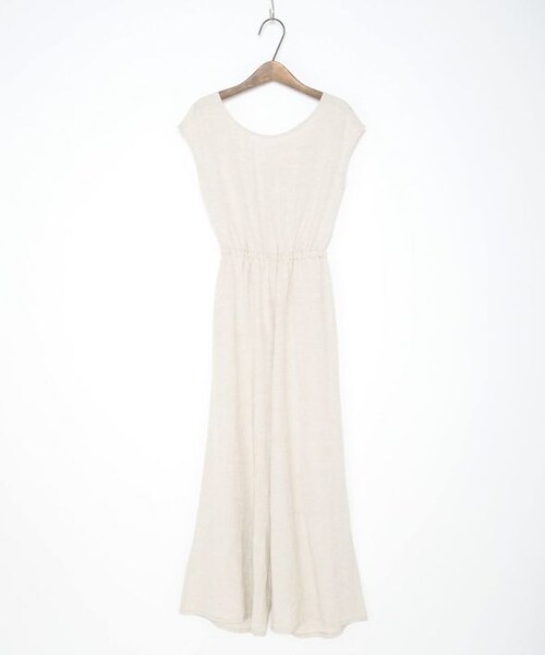 Crisp（クリスプ）の「バックリボンオールインワン[c2R2852]（つなぎ/オールインワン・レディース・ブラウン/オートミール・FREE）」の4枚目の写真