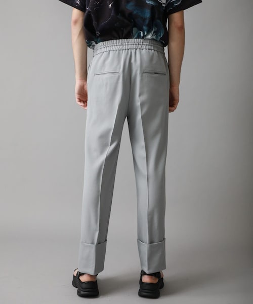 KIIT（キート）の「STUDIOUS別注 ROLL UP SLACKS（その他・メンズ・GREY/BLACK・1/2）」の13枚目の写真