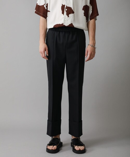 KIIT（キート）の「STUDIOUS別注 ROLL UP SLACKS（その他・メンズ・GREY/BLACK・1/2）」の3枚目の写真