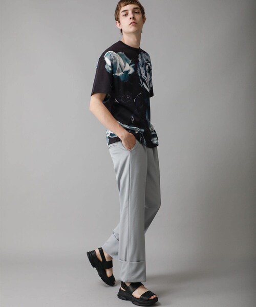 KIIT（キート）の「STUDIOUS別注 ROLL UP SLACKS（その他・メンズ・GREY/BLACK・1/2）」の9枚目の写真