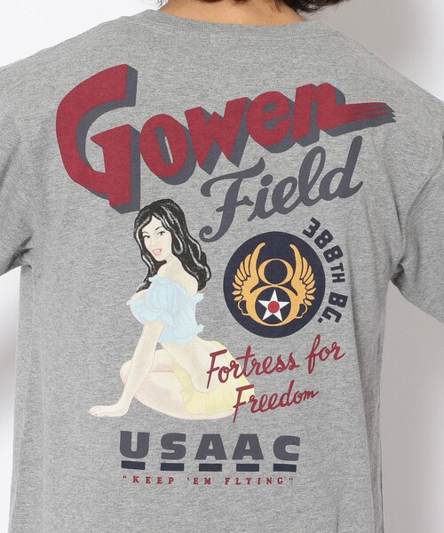 AVIREX（アヴィレックス）の「【WEB&DEPOT限定】ピンナップガール Tシャツ/ S/S PINUP T-SHIRTS GOWEN FIELD（トップス・メンズ・OFF/WHITE/OXFORD/LIME・XL, M, L）」の7枚目の写真