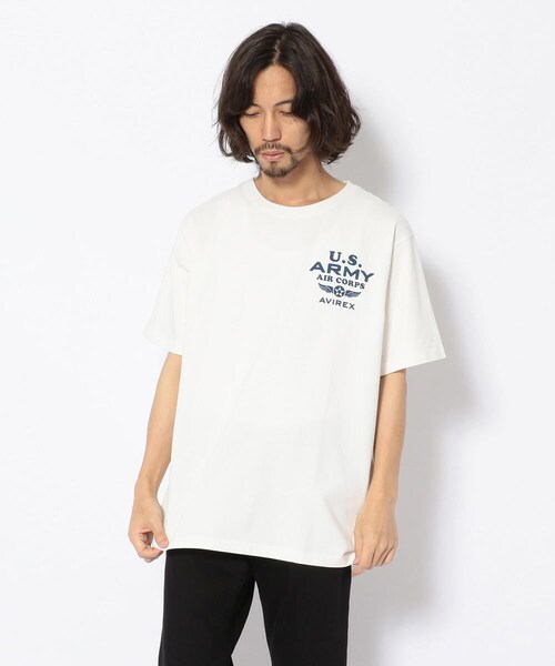 AVIREX（アヴィレックス）の「【WEB&DEPOT限定】ピンナップガール Tシャツ/ S/S PINUP T-SHIRTS GOWEN FIELD（トップス・メンズ・OFF/WHITE/OXFORD/LIME・XL, M, L）」の2枚目の写真