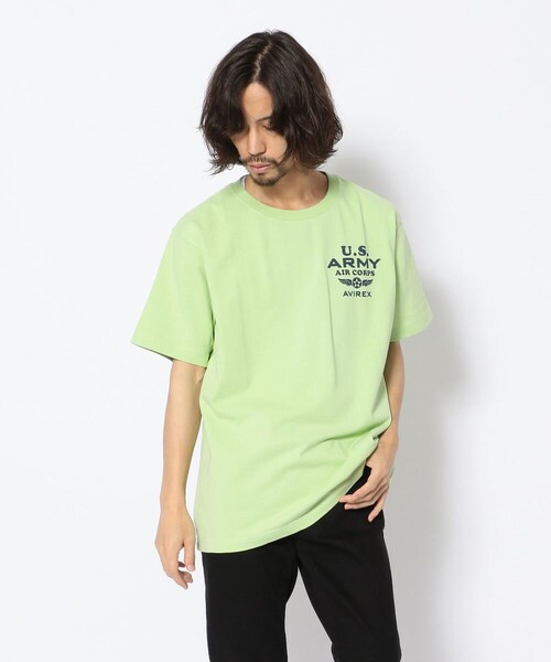 AVIREX（アヴィレックス）の「【WEB&DEPOT限定】ピンナップガール Tシャツ/ S/S PINUP T-SHIRTS GOWEN FIELD（トップス・メンズ・OFF/WHITE/OXFORD/LIME・XL, M, L）」の3枚目の写真