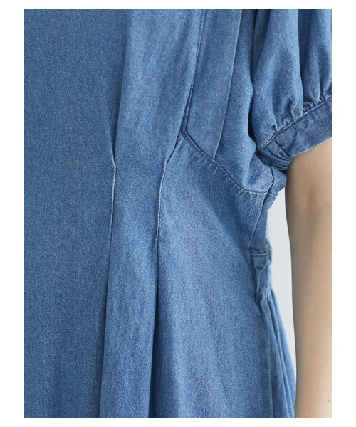 Green　Parks（グリーンパークス）の「≪USED≫・ELENCARE DUE デニムタックワンピース（ワンピース/ドレス・ブラック/インディゴ/ライトインディゴ・F）」の9枚目の写真