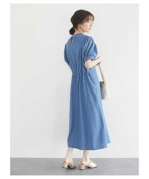 Green　Parks（グリーンパークス）の「≪USED≫・ELENCARE DUE デニムタックワンピース（ワンピース/ドレス・ブラック/インディゴ/ライトインディゴ・F）」の3枚目の写真