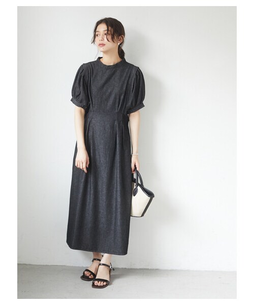 Green　Parks（グリーンパークス）の「≪USED≫・ELENCARE DUE デニムタックワンピース（ワンピース/ドレス・ブラック/インディゴ/ライトインディゴ・F）」の11枚目の写真