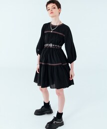 ALAND | runningHIGH／レースPOINTティアードワンピース(ワンピース/ドレス)