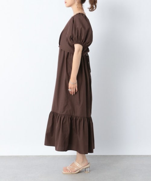Heather（ヘザー）の「バックシャンコットン混ワンピースセット