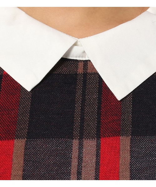 PAGEBOY（ページボーイ）の「衿&袖切り替えレイヤード風トップス（トップス・レディース・グレー/ブラック/ネイビー系）」の11枚目の写真