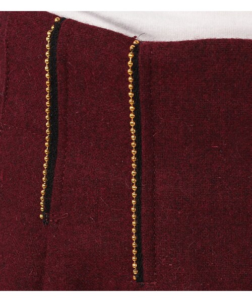 PAGEBOY（ページボーイ）の「ボールチェーンタックフレアキュロット（パンツ・レディース・チャコールグレー/ダークレッド/グリーン/ブラック系/ネイビー）」の13枚目の写真