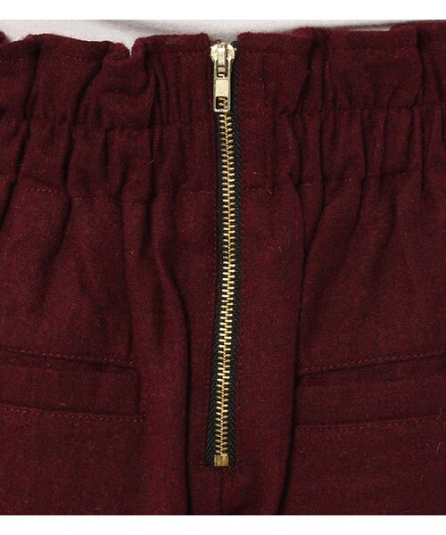 PAGEBOY（ページボーイ）の「ボールチェーンタックフレアキュロット（パンツ・レディース・チャコールグレー/ダークレッド/グリーン/ブラック系/ネイビー）」の14枚目の写真