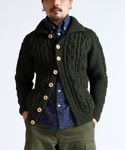 INVERALLAN(インバーアラン)の「3A Lumber Cardigan(その他・メンズ・ナチュラル/オリーブ/ブルー/ネイビー・36/38)」の2枚目の写真
