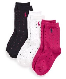 POLO RALPH LAUREN | Polo Ralph Lauren Dot Crew Socks (3-Pack) (Toddler, Little Kid & Big Kid)(ソックス/靴下)