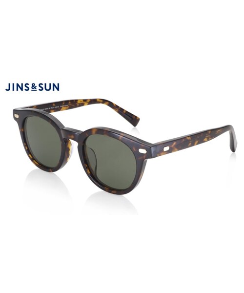JINS(ジンズ)の「JINS&SUNCLASSIC(サングラス・メンズ・ブラウンササ(ブルー)(84)/ブラウンデミ(グリーン)(86)/ブラック(グレー)(94)・Large 49□21-145○42)」の3枚目の写真