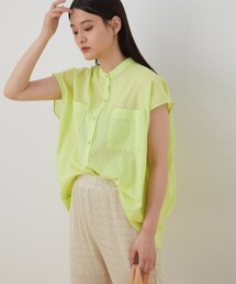 ADAM ET ROPE' | 【アウトレット店舗・WEB限定】コクーンバンドカラーシャツ(トップス)