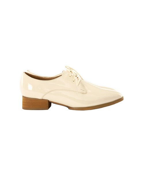 gracegift（グレースギフト）の「鏡面漆皮尖頭牛津鞋（シューズ・レディース・黑/酒紅/米白・35/36/37/38/39/40/41）」の3枚目の写真