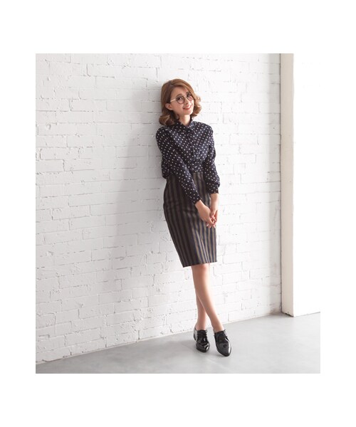 gracegift（グレースギフト）の「鏡面漆皮尖頭牛津鞋（シューズ・レディース・黑/酒紅/米白・35/36/37/38/39/40/41）」の16枚目の写真