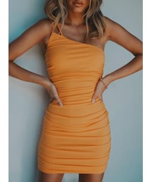 no brand（ノーブランド）の「Reece Mini Dress Orange - US 0 / Orange（その他）」