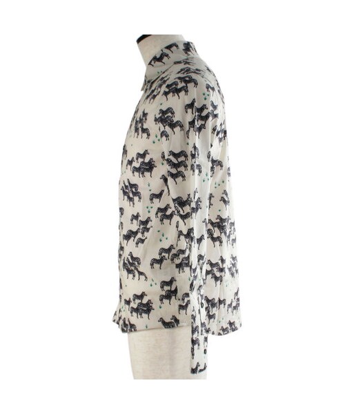 One deux boo（ワンドゥーブー）の「メンズサイズロングスリーブシャツ（シマウマ柄）（トップス・キッズ・ベージュ・メンズM/メンズL）」の3枚目の写真