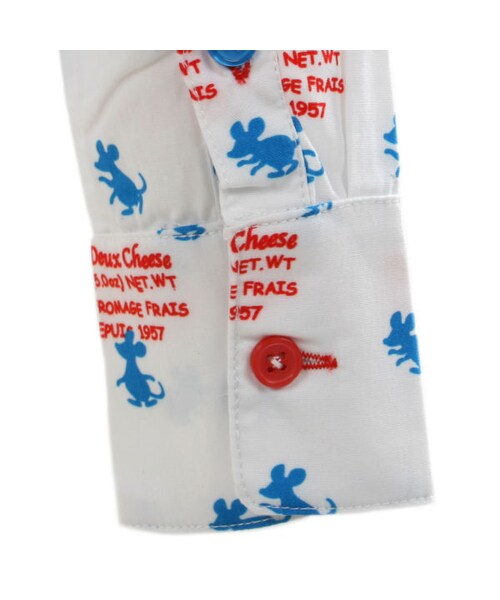 One deux boo（ワンドゥーブー）の「ジュニアサイズロングスリーブシャツ（ねずみ柄）（トップス・キッズ・ナチュラル・140cm/150cm）」の7枚目の写真