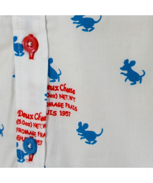 One deux boo（ワンドゥーブー）の「ジュニアサイズロングスリーブシャツ（ねずみ柄）（トップス・キッズ・ナチュラル・140cm/150cm）」の6枚目の写真