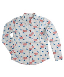 One deux boo | ジュニアサイズロングスリーブシャツ（ねずみ柄）(トップス)